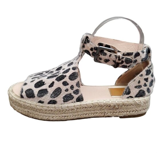 ❤️ 283 BellaMarie Moira Animal Print Brown Leopard Ankle-Strap Espadrille Sandal - Picture 3 of 12